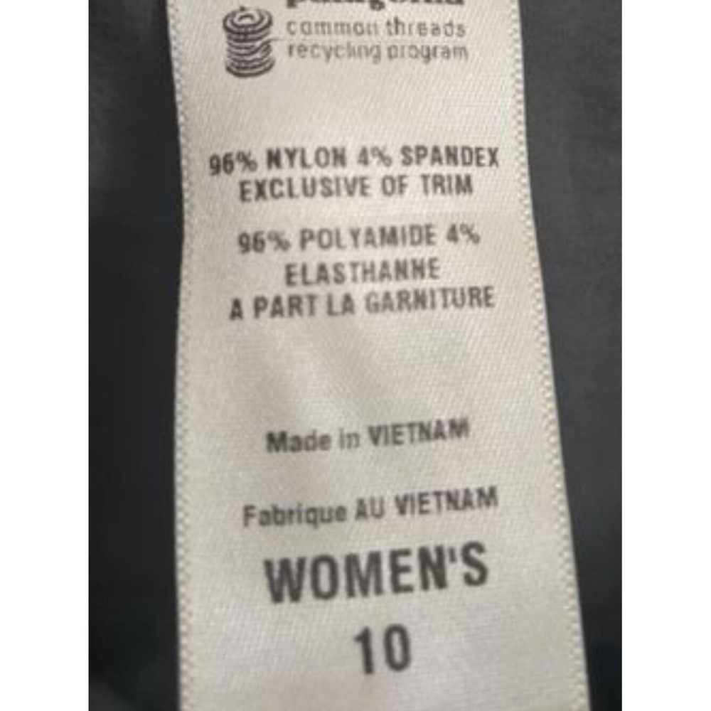 Patagonia Rock Guide Pants Women's 10 Gray Hiking Stretch Nylon Straight Leg - Picture 10 of 11